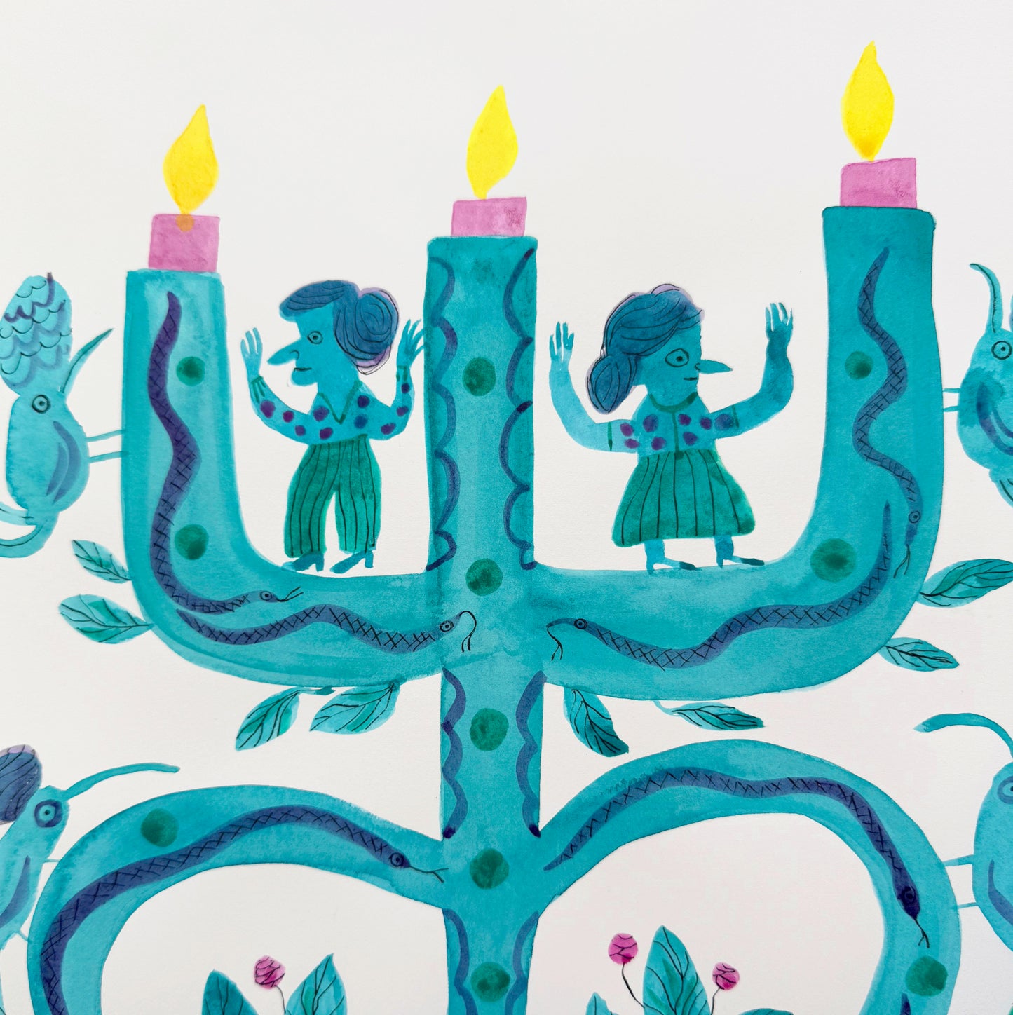 Candelabra - Turquoise