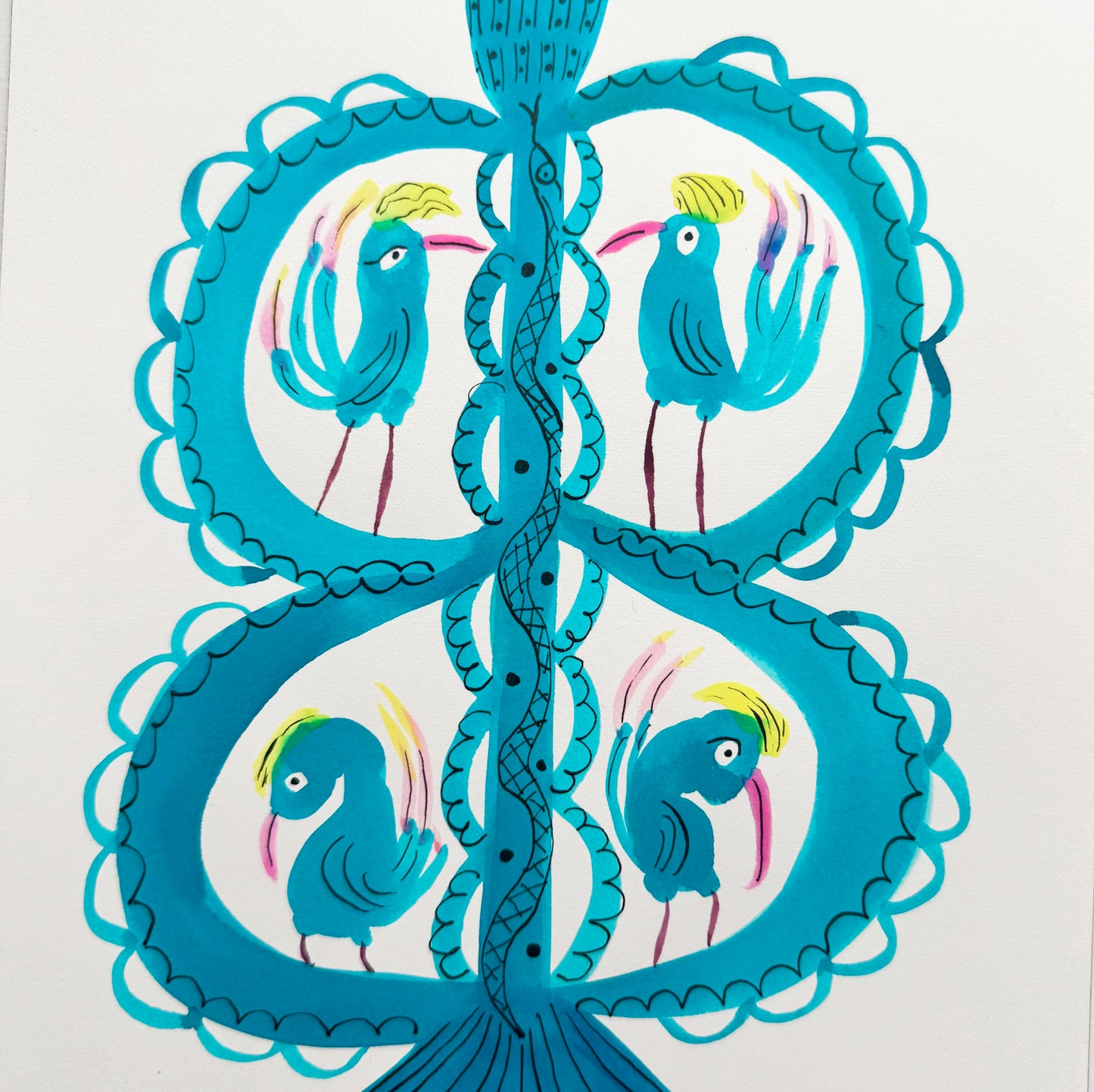 Turquoise Candelabra (small).