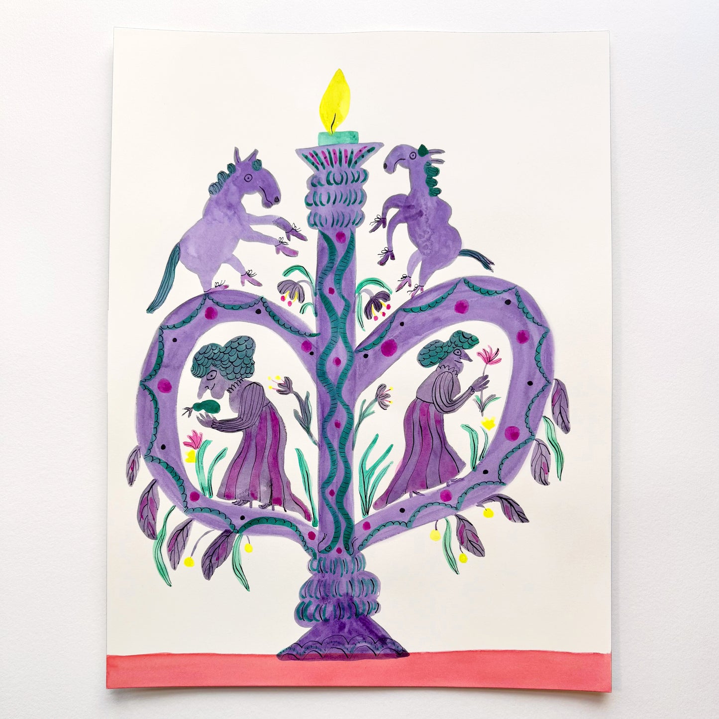 Candelabra - Purple