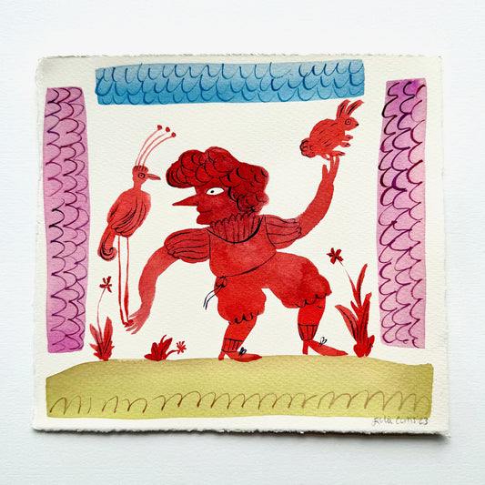 Millicent with Birds