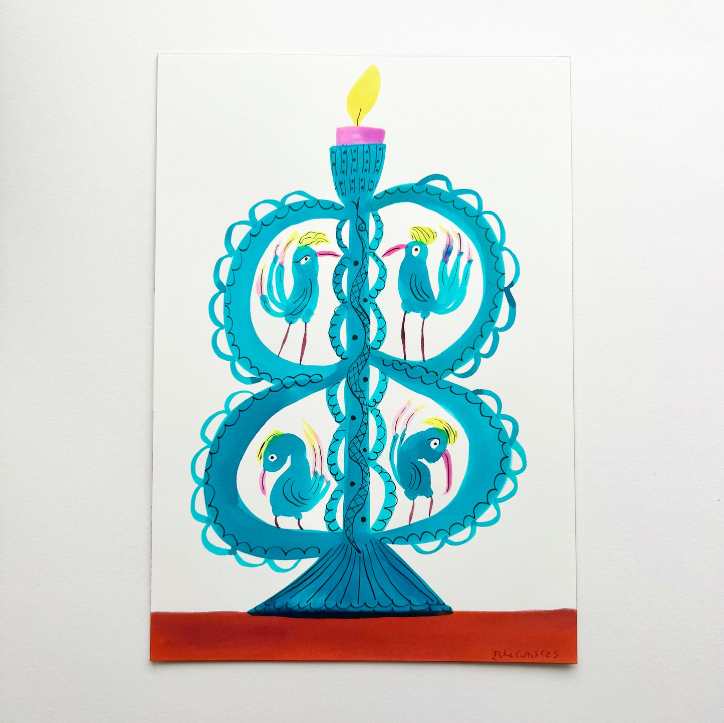 Turquoise Candelabra (small).