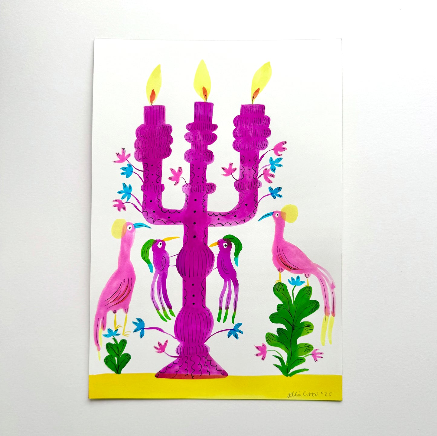 Deep Pink Candelabra (small).