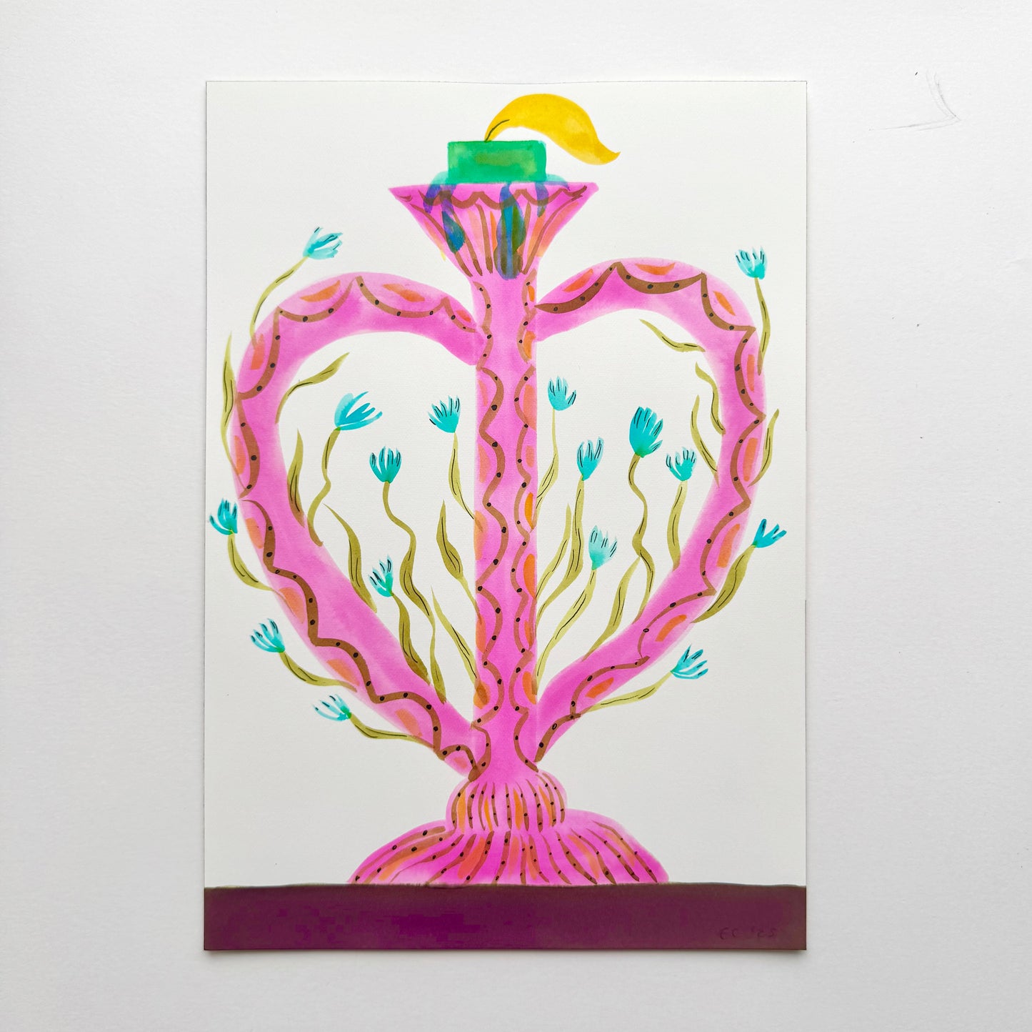 Soda Pink Candelabra (small).